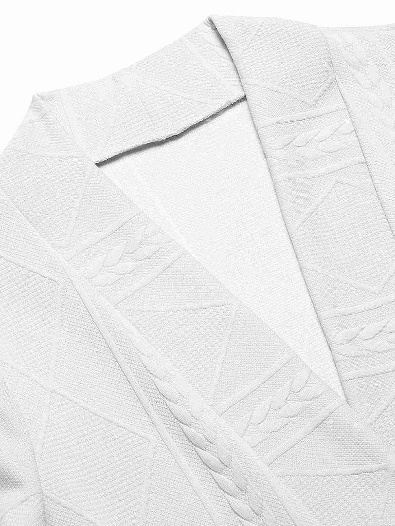 Cappotto a maniche lunghe svasato in vita bottoni anni '60