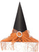 Cappello da strega a punta patchwork in rete Halloween