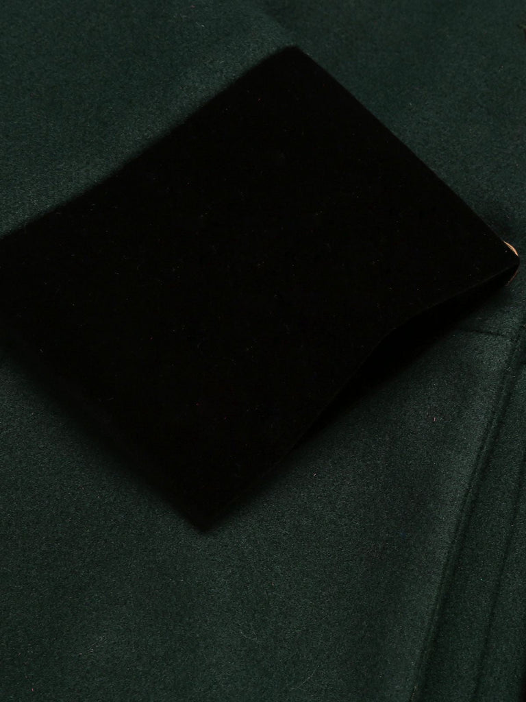 Cappotto con bottoni blu anni '40