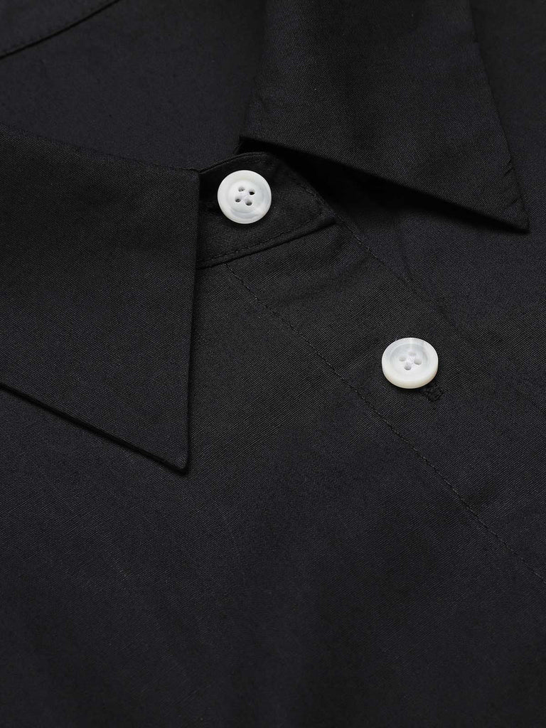 Abito vintage patchwork a farfalla nero anni '50