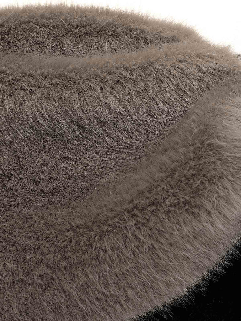 2PCS Abito nero e mantello di peluche anni '60