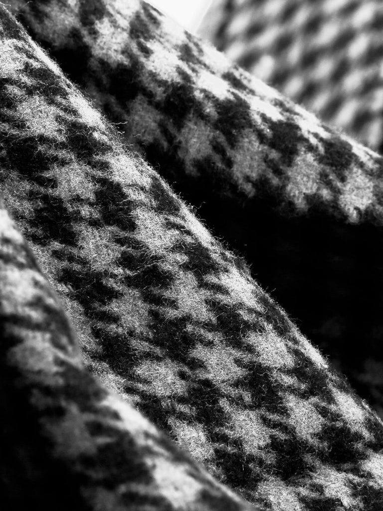 Blazer a quadri aderente con bottoni nero anni '40