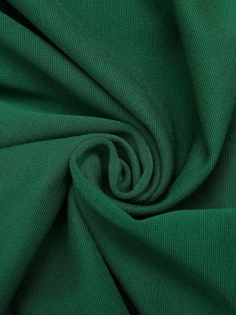 Abito a quadri patchwork natalizio verde anni '50