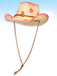 Cappello da sole a tesa larga con stella da cowgirl