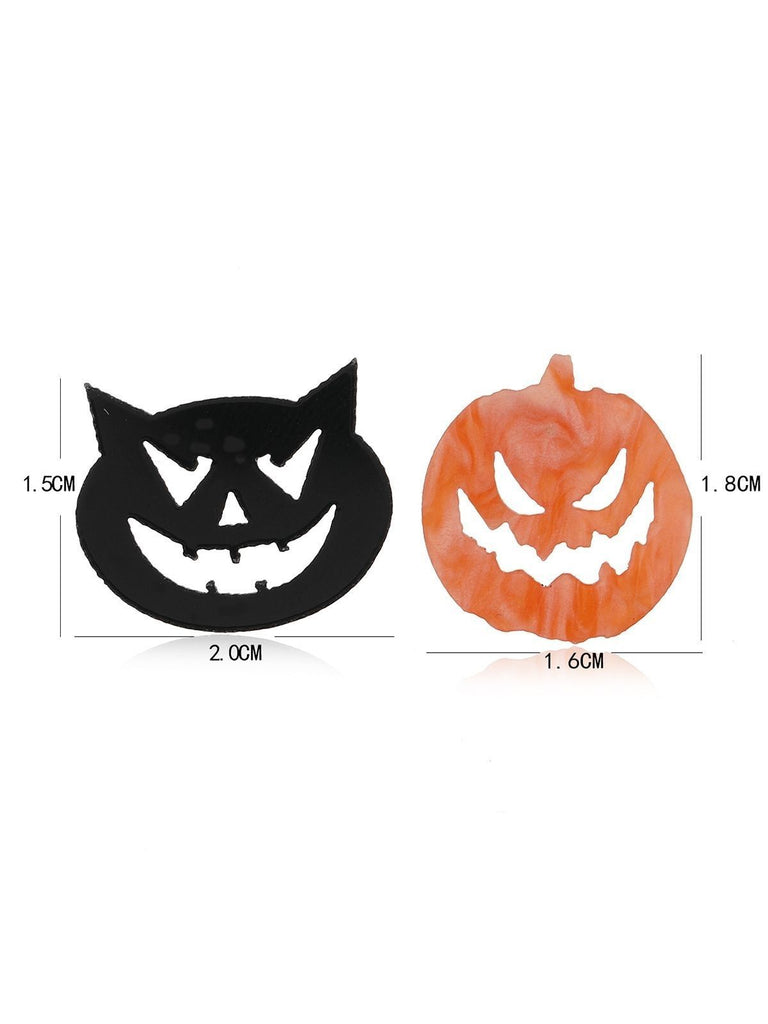 Orecchino demone zucca di Halloween retrò