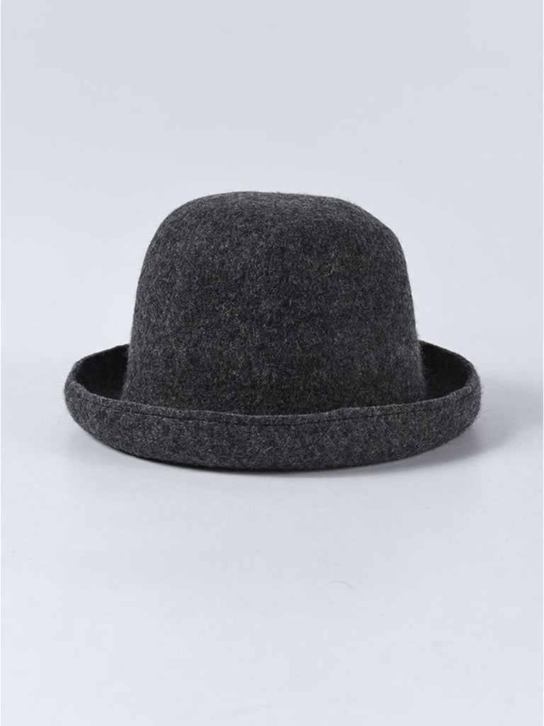 Cappello da pescatore in lana tinta unita retrò