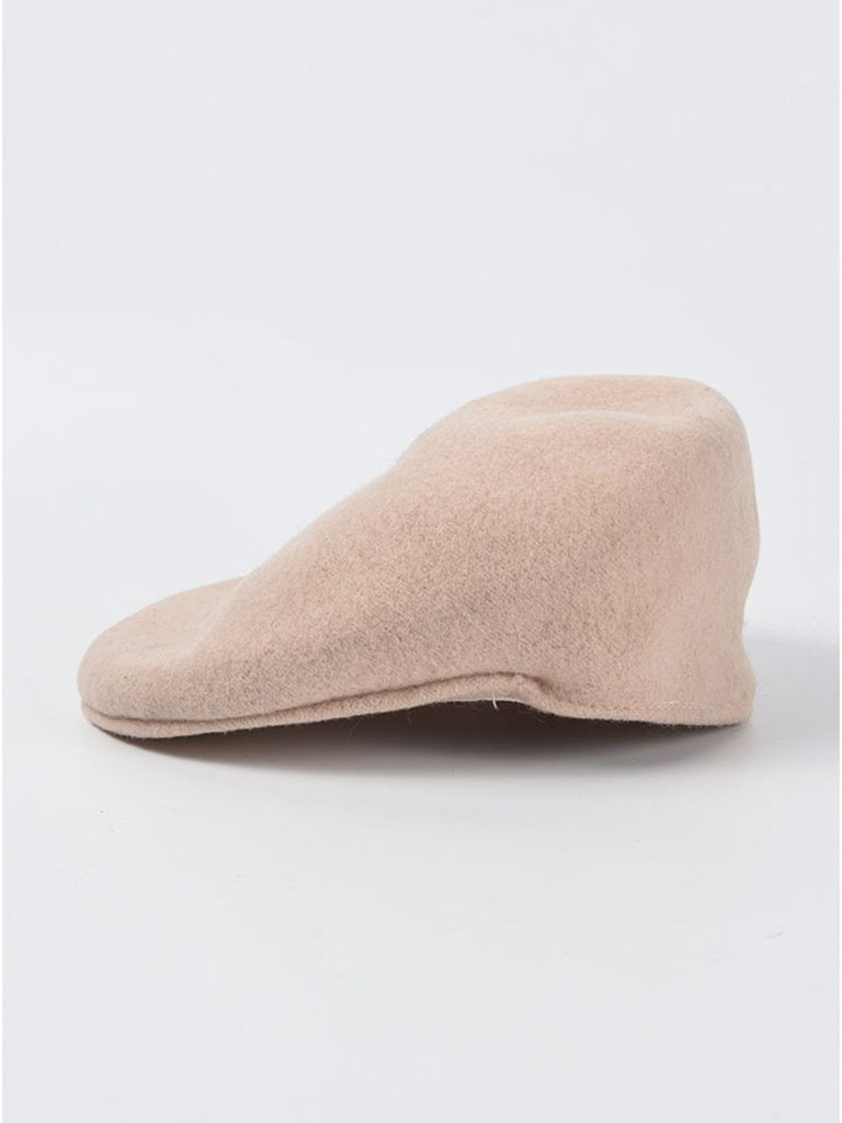 Cappello da pittore in tinta unita in lana retrò