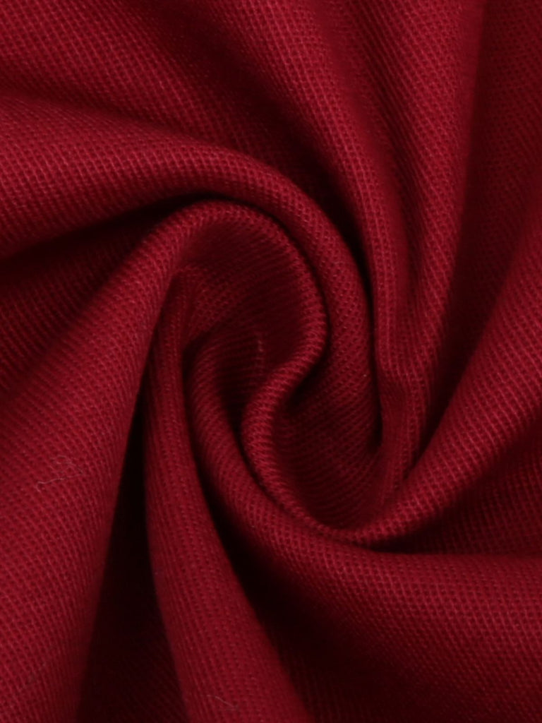 Vestito Swing con piega a cuore solido anni '50