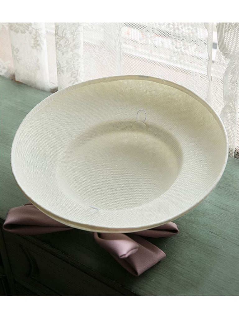 Cappello da sposa Retrò con fiocco rosa