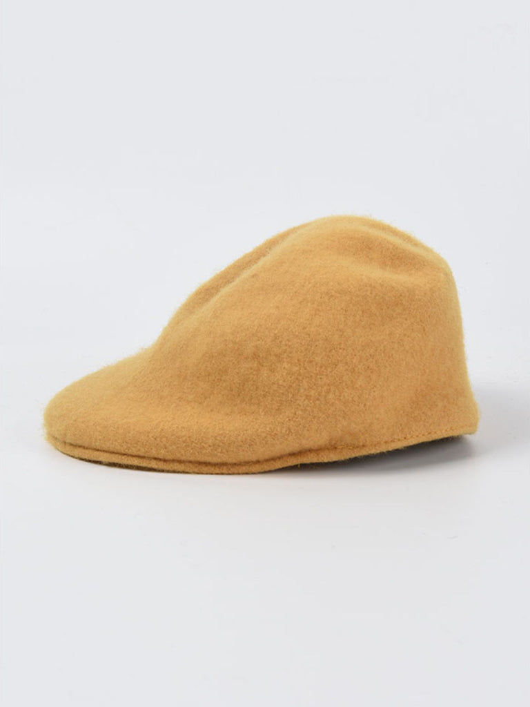 Cappello da pittore in tinta unita in lana retrò