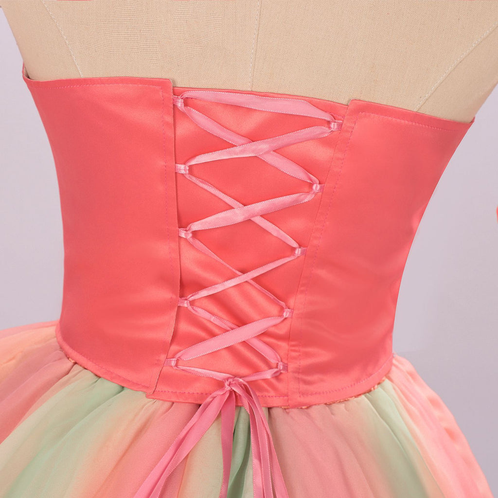 2PCS Top e gonna Glinda della strega cattiva rosa anni '70