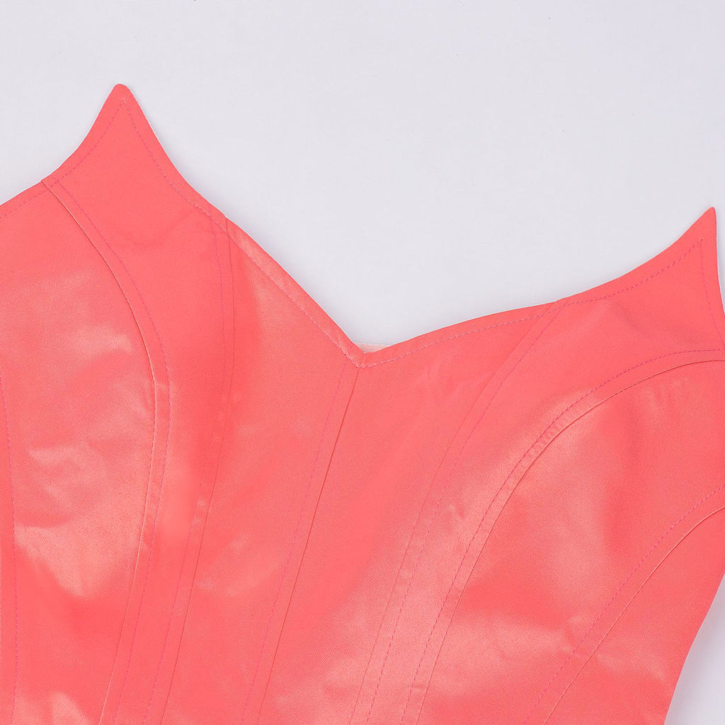 2PCS Top e gonna Glinda della strega cattiva rosa anni '70