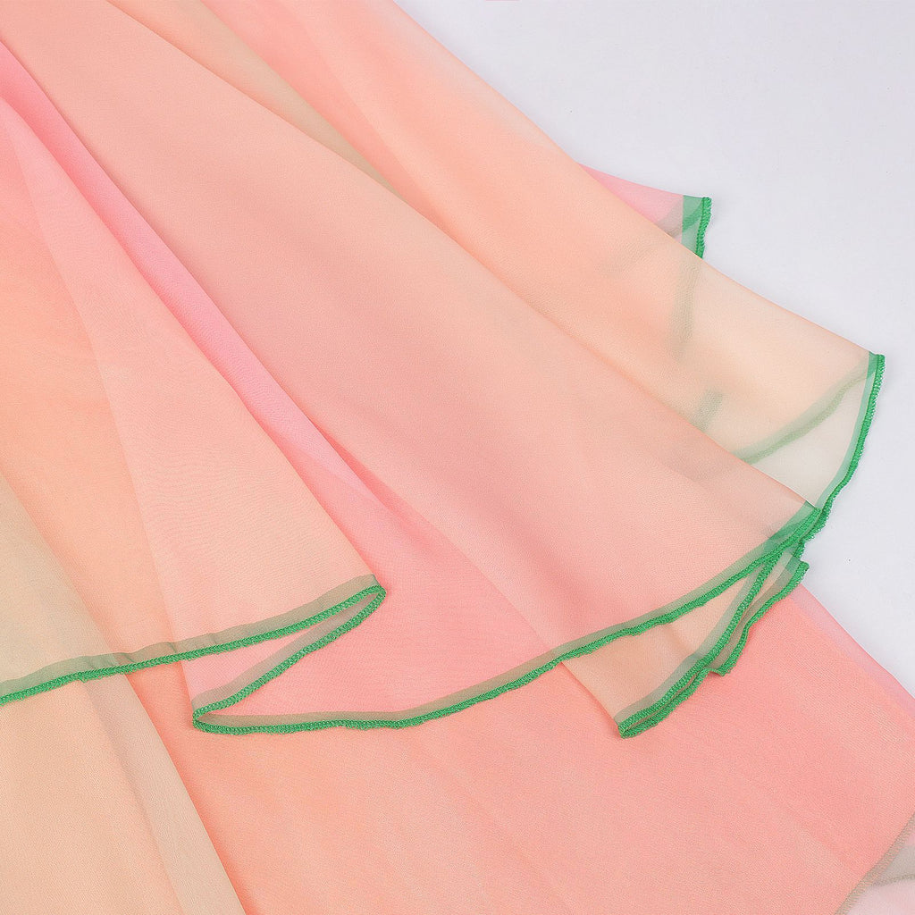 2PCS Top e gonna Glinda della strega cattiva rosa anni '70