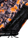 Collant in pizzo e teschio con spalline sottili arancione anni '70