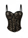 Corsetto punk con paillettes e stecche anni '80