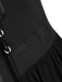 [Taglia forti] Abito in chiffon con spalline in contrasto anni '50