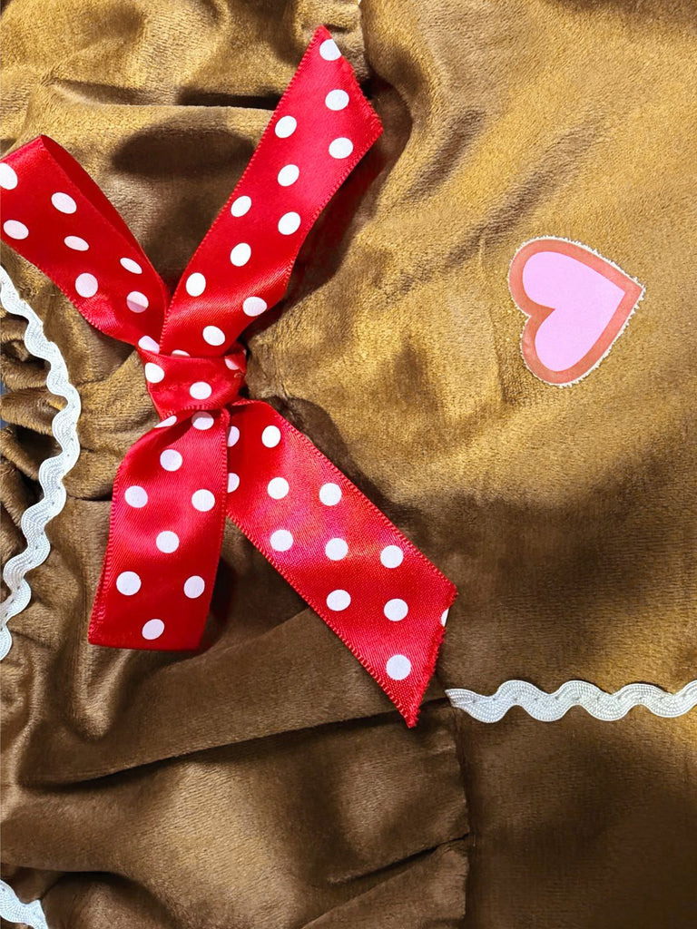 Mini abito e gonna in velluto a pan di zenzero cachi anni '70