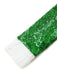 Abito Verde Natalizio con Spalle Scoperte Pelliccia Sintetica Bianca e Paillettes Anni '80