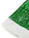 Abito Verde Natalizio con Spalle Scoperte Pelliccia Sintetica Bianca e Paillettes Anni '80