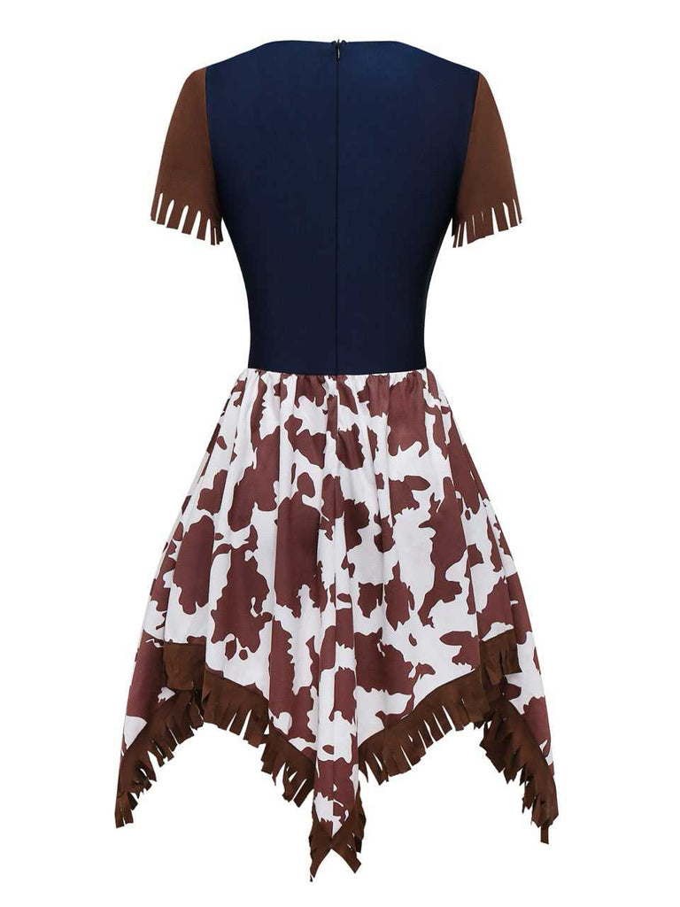 Costume da cowgirl western con frusta anni '40