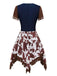 Costume da cowgirl western con frusta anni '40