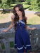 Vestito svasato blu navy anni '50