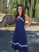 Vestito svasato blu navy anni '50