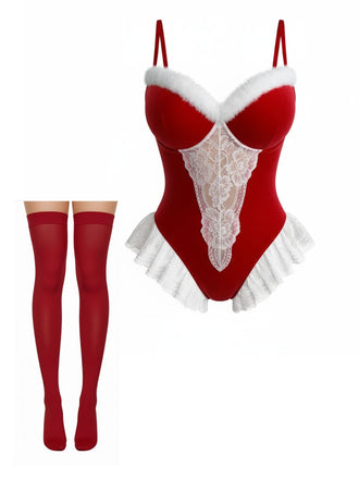 Pigiama natalizio rosso anni '80