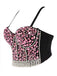 Top corsetto perle di strass  con spalline sottili anni '70