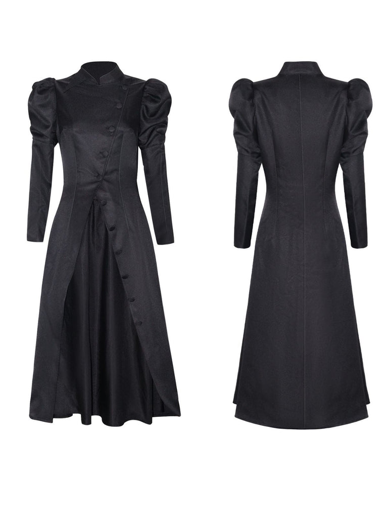 Costume da strega Elphaba ispirato Wicked con cappello nero anni '40