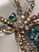 Spilla retrò con strass a forma di ragno di Halloween