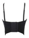 Top corsetto perle di strass  con spalline sottili anni '70