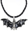 Collana pipistrello di Halloween retrò nero