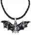 Collana pipistrello di Halloween retrò nero