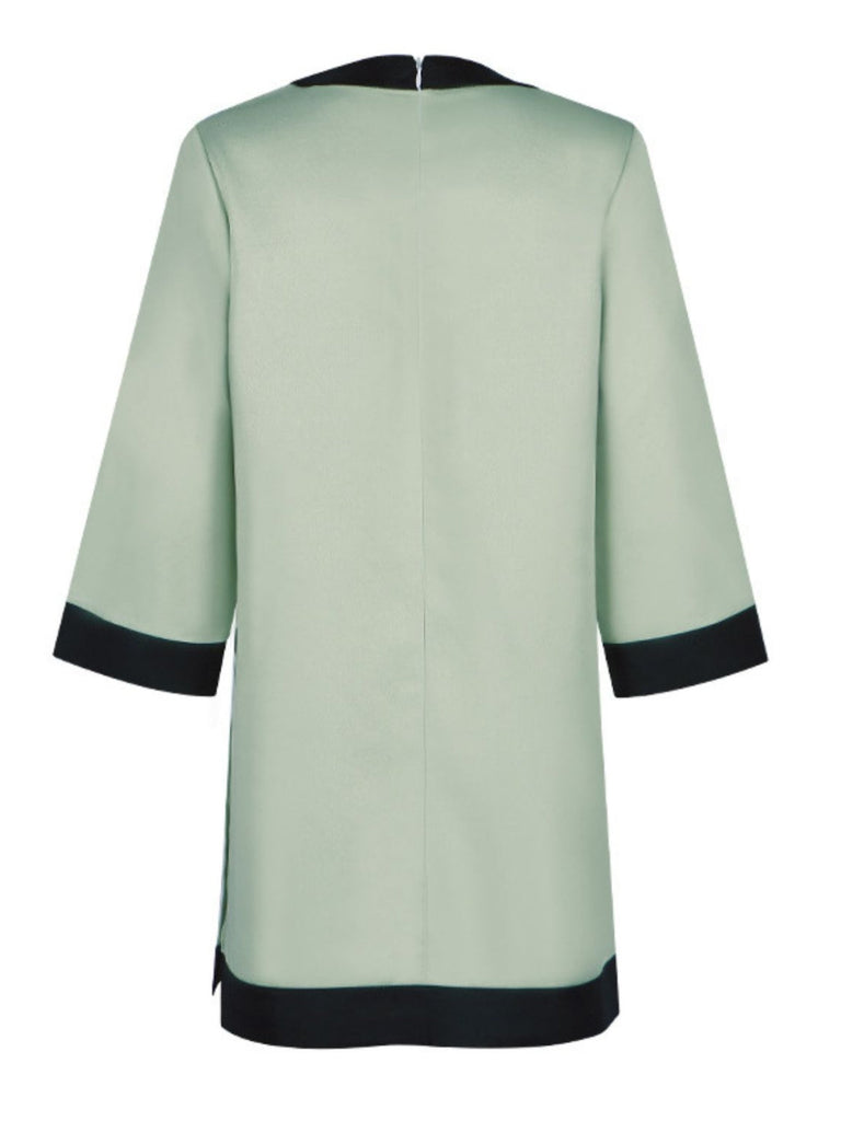 Abito con fiocco stile La regina degli scacchi verde anni '70