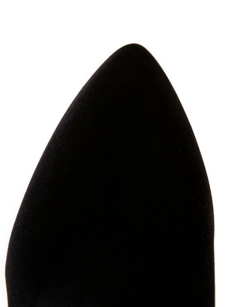 Scarpe con tacco a spillo in velluto tinta unita