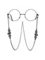 Catena per occhiali vintage nero Halloween