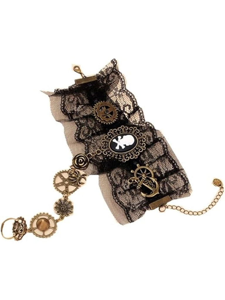 Braccialetto steampunk retrò con equipaggiamento Halloween