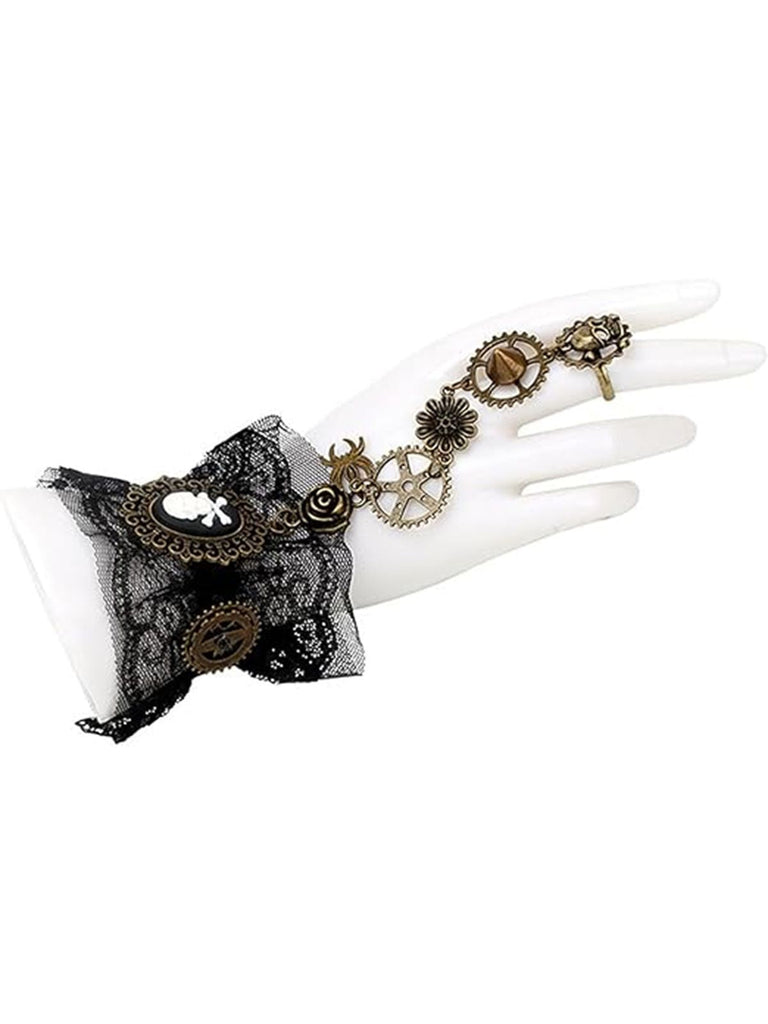 Braccialetto steampunk retrò con equipaggiamento Halloween