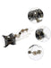 Braccialetto steampunk retrò con equipaggiamento Halloween