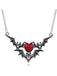 Collana con strass pipistrello nero Halloween