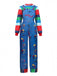 Completo cosplay a righe della bambola Chucky anni '40