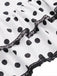 Costumi intero fiocco a pois beige anni '40