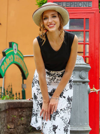 Vestito Swing Floreale anni '50