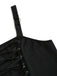 [Taglia forti] Abito con lacci a pipistrello Halloween blu scuro anni '50