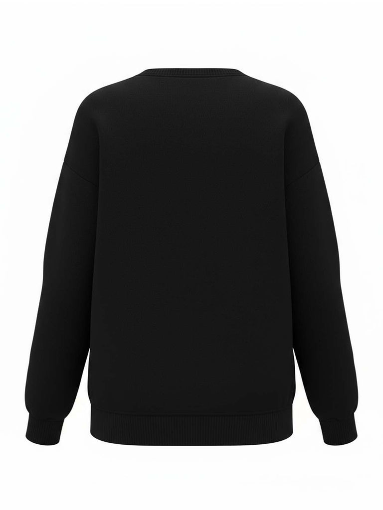 Maglione con paillettes a forma di albero di Natale anni '80