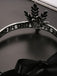 Fascia per capelli flapper nero anni '20