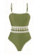 Costume da Bagno Intero Floreale Bohémien con Copricostume Anni '70 9