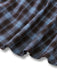 Blue Grey 1940s Plaid Sweetheart Neck Brushed Dress - vintage dress, retro fashion