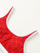 1940s Eyelet High Waisted Color Block Tankini Set - vintage fashion, retro style